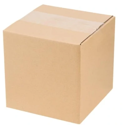 Image of Indigo Removal Storage Cube Box, Single Wall Corrugated Cardboard Postage Mailer Flat Packed Pack of 25 (12&quot; x 12&quot; (305 305 305mm))