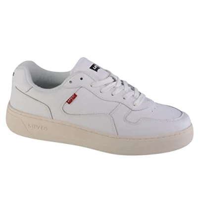 Image of Levi&#039;s Glide Trainers, Men&#039;s, Size: 11, Regular white Leather