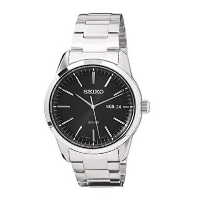 Image of Seiko Mens Analogue Quartz Watch with Stainless Steel Strap SNE527P1