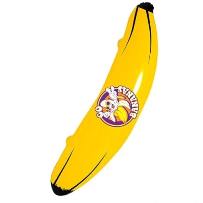Image of Inflatable Big Bananas 100cm Props &amp; Theme Blow Up Party Decoration for Fancy Dress Accessory
