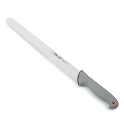 Image of Arcos Series Colour Proof Slicing Knife Blade Nitrum Stainless Steel 14&quot; Handle Polypropylene Covered by Elastomer Black Color
