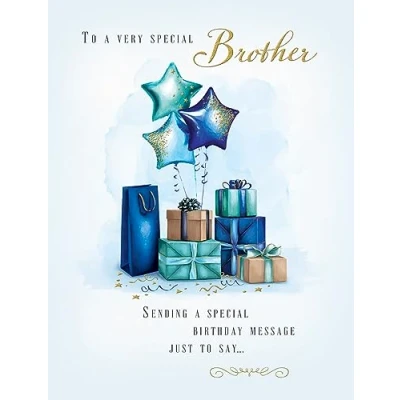 Image of Piccadilly Greetings Birthday Card Special Brother 8 x 6 inches