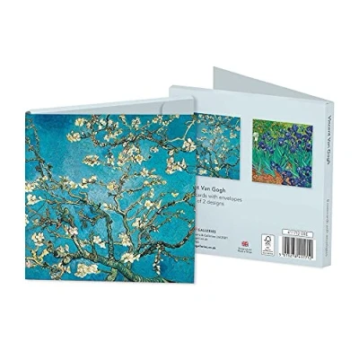 Image of Museums &amp; Galleries Pack of 8 Blank Notecards from Vincent Van Gogh 4 Each 2 Designs