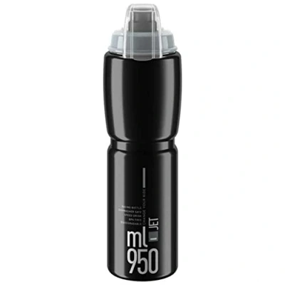 Image of Elite Unisex Adult Jet Plus Water Bottle, Black/Grey, 950 ml