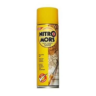 Image of Nitromors Craftsman Aerosol Paint Stripper, Varnish &amp; Lacquer Remover, Perfect for Fine Carvings Mouldings, 500 ml