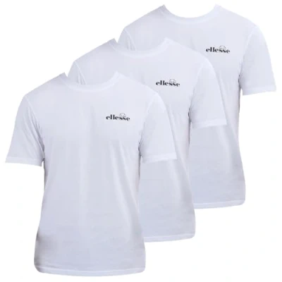 Image of Ellesse Azzini TEE 3 PACK Basic Tshirt, Men&#039;s, Size: Medium, White
