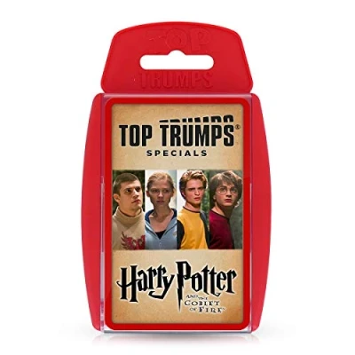 Image of Top Trumps Harry Potter and the Goblet Of Fire Specials Card Game, Play with Harry, Ron, Hermione, Dumbledore, Snape Hagrid, Educational for 2 plus players makes a great gift ages 6