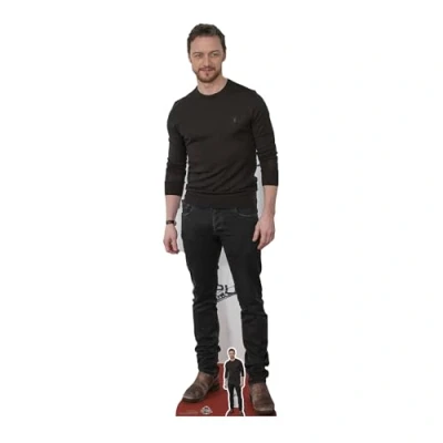 Image of Star Cutouts Ltd CS805 James McAvoy Cardboard Cutout Height 172cm Perfect for Parties, Decorations, and Birthday Celebrations, Solid, Regular