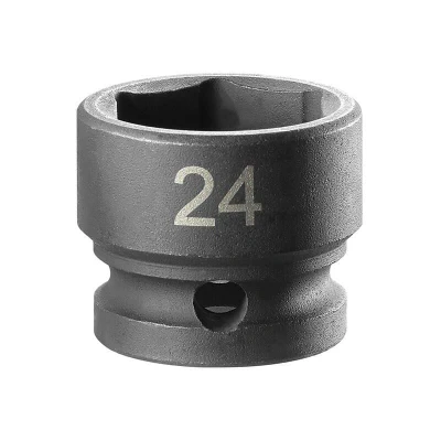 Image of Facom 6 POINT Stubby Impact Socket 1/2in Drive 24mm NSS.24A