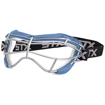 Image of STX Lacrosse Focus S Goggle, Carolina/White