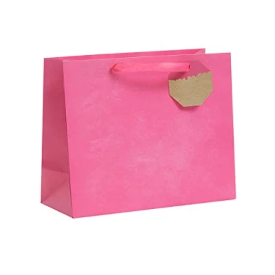 Image of UK Greetings Large Gift Bag For Her/Friend Birthdays, Christmas, New Year &amp; Other Events Pink Design