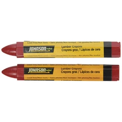 Image of Johnson Level &amp; Tool 3502 R Lumber Crayon 2, Red