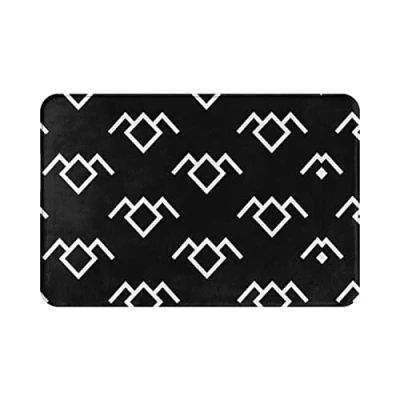 Image of Twin Peaks Owl Flannel Non Slip Floor Mat 16x24in,Indoor Front Desk Carpet and Kitchen Carpet, Mat, Bedroom, Living Room, Garage, Office, Door, Etc.