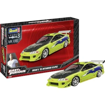 Image of Revell 07691 Fast &amp; Furious Brian&#039;s 1995 Mitsubishi Eclipse 1:25 Scale Unbuilt/Unpainted Plastic Model Kit