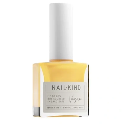 Image of NAILKIND Yellow Nail Polish Queen Bee Bright Varnish Vegan Lacquer + Peta Certified Cruelty Free Quick Drying Long Lasting Chip Resistant Manicure 8ml