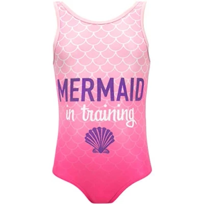 Image of Harry Bear Girls Mermaid Swimsuit Pink Age 8 to 9 Years