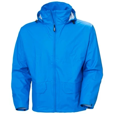 Image of Helly Hansen Workwear Men&#039;s Voss Waterproof Rain Jacket, Racer Blue, XS
