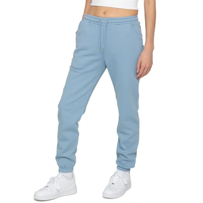 Image of 989Zé ENZO Womens Fleece Lined Joggers Ladies Soft Warm Loungewear Sweatpants (UK, Alpha, M, Regular, Blue)