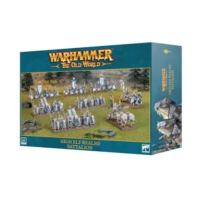 Image of Games Workshop Warhammer The Old World Battalion: High Elf Realms (Boxed Set)