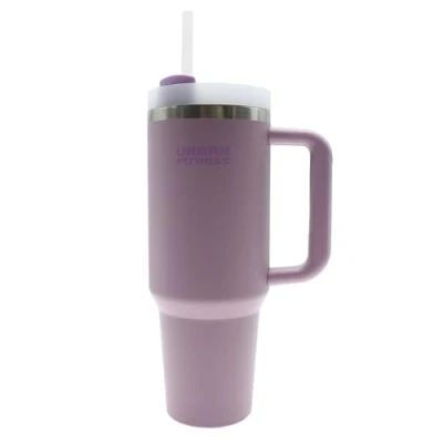 Image of Urban Fitness VitalSip Bottle, Cold Hot Drink Travel Mug,1.2L Water Bottle with Handle, Tumbler Cup, BPA Free, Stylish Modern Design, Pastel Pink