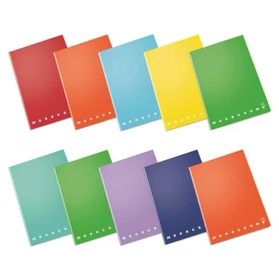 Image of Pigna Monocromo Notebook, 100 g Squares, Pack of 10