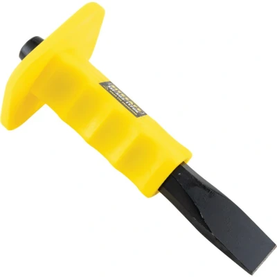Image of Sitesafe 25 x 200mm Contractor Flat Cold Chisel comes with Guard
