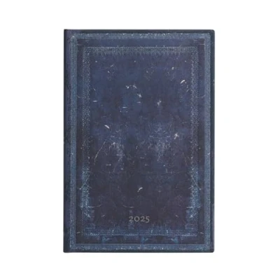 Image of Kalendarz Paperblanks 2025 Inkbolt Midi tygodniowy VER: tydzień na dwóch stronach, zamykany gumkę, Papier 100 GSM