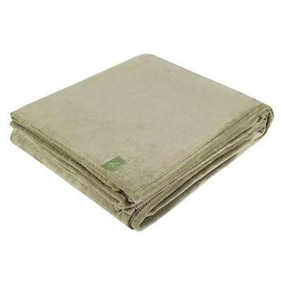 Image of SOCKSHOP Heat Holders Snuggle Up Thermal Blanket Sage 180 x 200cm