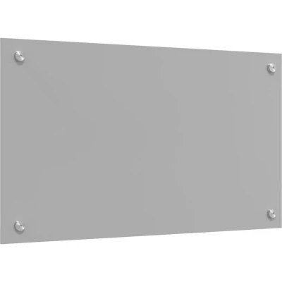 Image of vidaXL Kitchen Backsplash Light Grey 70x40x0.6 cm Tempered Glass