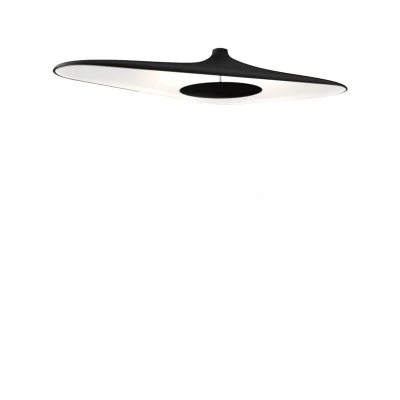 Image of Luceplan Soleil Noir LED ceiling light, black