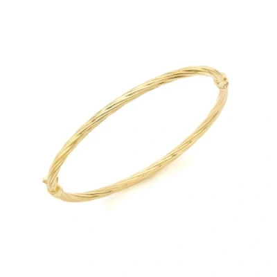 Image of Carissima Gold Women&#039;s 9ct Yellow Ladies Twist Bangle