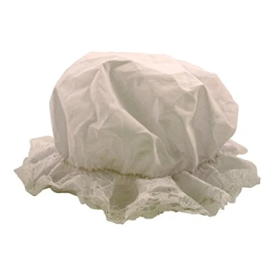 Image of HENBRANDT New Girls Kids Children Tudor Victorian White Mop Hat Fancy Dress Costume World Book Day/Week