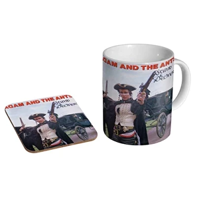 Image of Profiles Adam and The Ants Stand &amp; Deliver Ceramic Coffee Mug + Coaster Gift Set