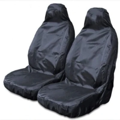 Image of Carseatcover UK Heavy Duty Black Waterproof Car Seat Covers/Protectors 2 x Fronts