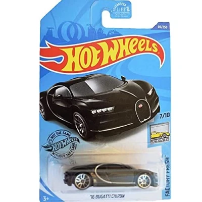 Image of Hot Wheels &#039;16 Bugatti Chiron Factory Fresh Series 7/10 (89/250) 2020 Long Card
