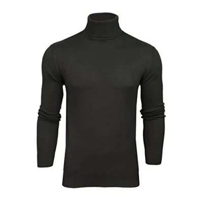 Image of BRAVE SOUL Mens Polo Roll Neck Jumper Hume (Slate Grey 4) S