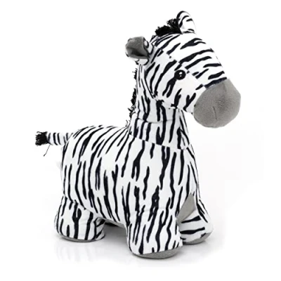 Image of Carousel Home Novelty Animal Doorstop Fabric Door Stop Wildlife Safari Jungle Decorative Weighted Stopper Zebra