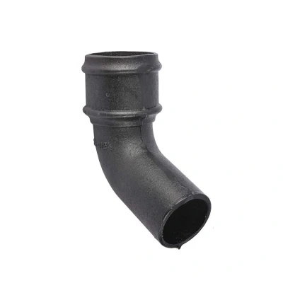 Image of Saint Gobain Classical Cast Iron Downpipe 112.5dg Bend 65mm Black Pam Building Products