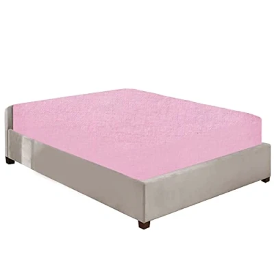 Image of Luxury Bedding Brushed Cotton Flannelette Deep Fitted Sheets 25CM/10 Box Fit in 12 Colours Single Double King Super (Pink, Double)