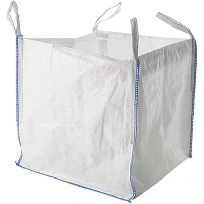 Image of 5 X BUILDERS BAG BULK GARDEN WASTE 1 TONNE TON JUMBO LOG BAGS STORAGE SKIP DUMPY WOVEN FIBC GRAVEL SACK (Pack of 5)