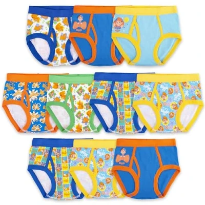 Image of Blippi Boys Toddler Underwear Multipacks Briefs, 10pk, 4 Years