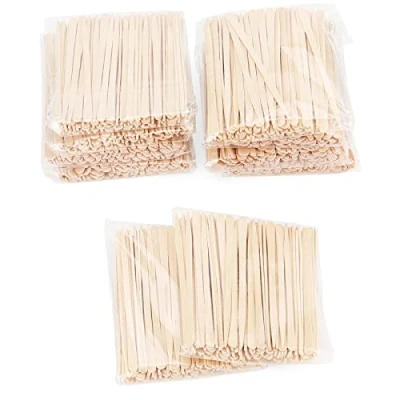 Image of JAPCHET 1000 PCS Eye brow Waxing Sticks, Small Wax Spatulas, Mini Wooden Spatulas Tongue Depressors for Hair Eyebrow Removal