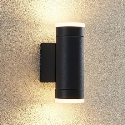 Image of Lindby Yelina outdoor wall light socket top/bottom