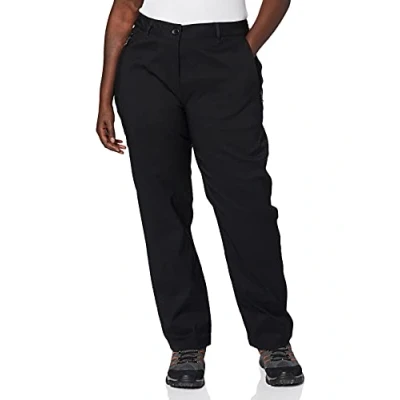Image of Craghoppers Women&#039;s Kiwi Pro Lined Trousers Short Leg Hiking Pants, Black, 18 UK