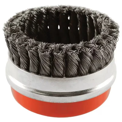Image of Abracs ABWB09514T Wire Brush Twist Knot Cup 95mm Diameter x M14 0.5 Gauge Maximum RPM of 8,500