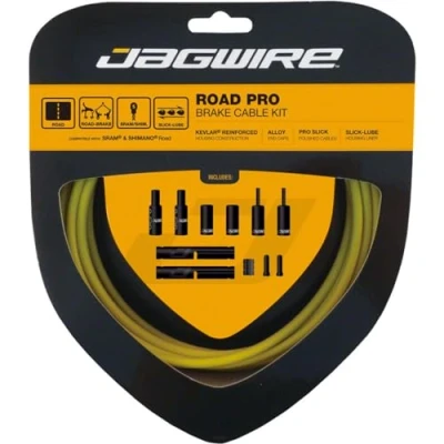 Image of Jagwire PCK207 Yellow Road Pro Brake Kit, Shimano/SRAM