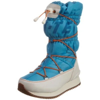 Image of Hi Tec New Moon, Women&#039;s Snow Boots, Hawian/White/Lemon/Lava, 4 UK (37 EU)