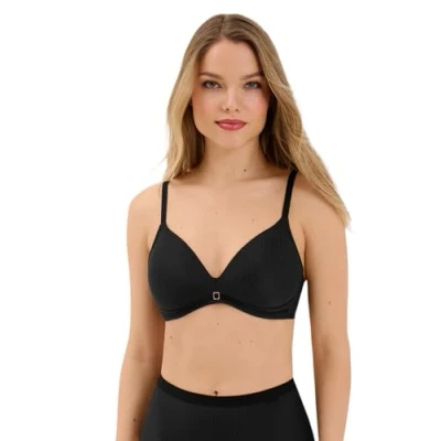 Image of Lisca Women&#039;s Non Wired Padded Bra Laura 020327 Black 38A