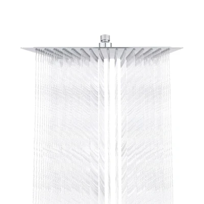 Image of GRIFEMA 12 Inch Large Fixed Rainfall Shower Head (Square, Modern, Stainless Steel, Waterfall, Anti rust, High Pressure, Chrome Finish) [Amazon Exclusive]