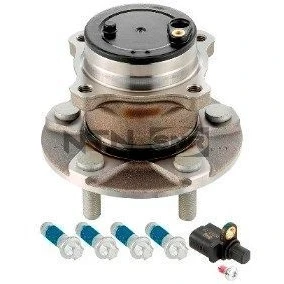 Image of 30793635 Wheel bearing kit SNR R152.69 with rubber mount, integrated magnetic sensor ring FORD: Focus 2, C Max 2 Limousine
